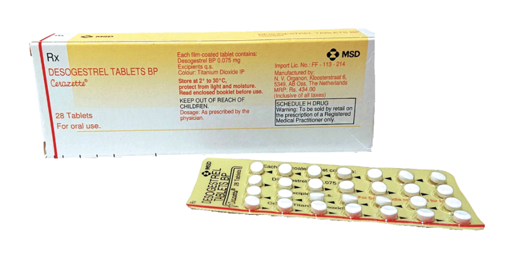Cerazette, 28 Tablets（セラゼッタ 28錠入）