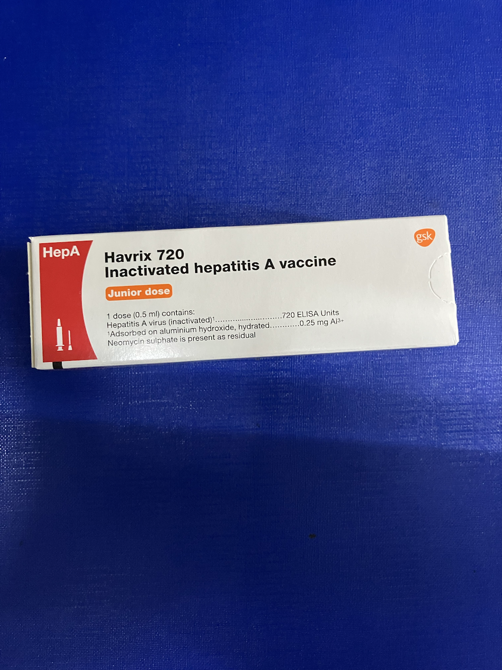 Havrix Paed (junior) 0.5ml