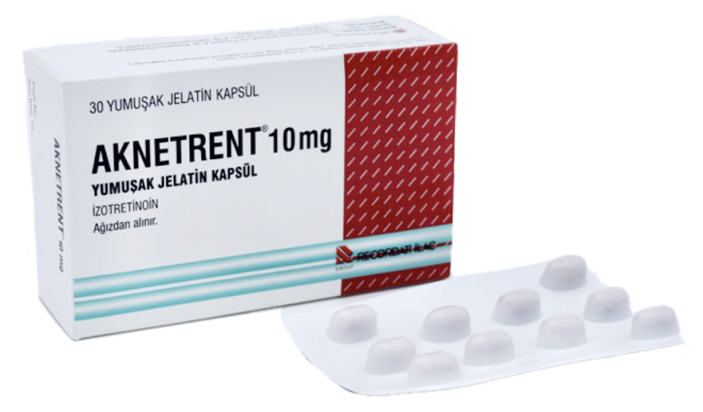 Aknetrent 10mg, 30 Capsules（アクネトレント 10mg 30カプセル入）